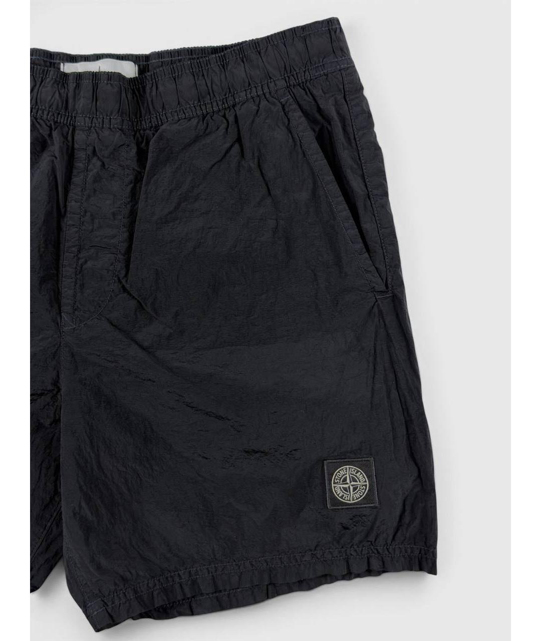 STONE ISLAND Темно-синие полиамидовые плавки, фото 5