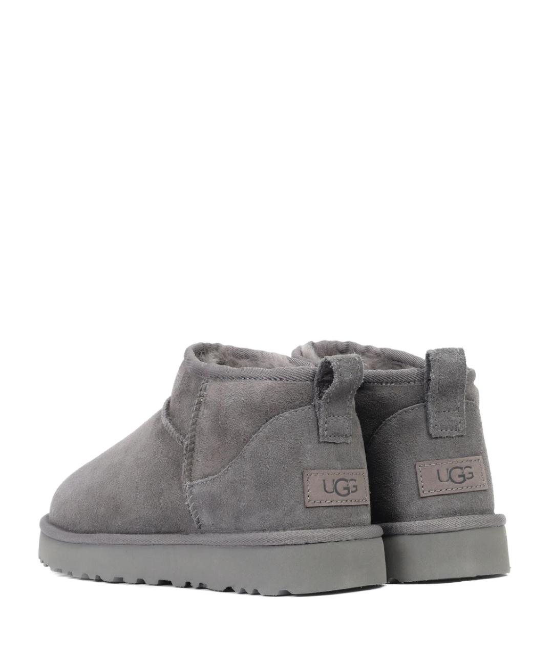 UGG AUSTRALIA Серые кожаные ботинки, фото 4