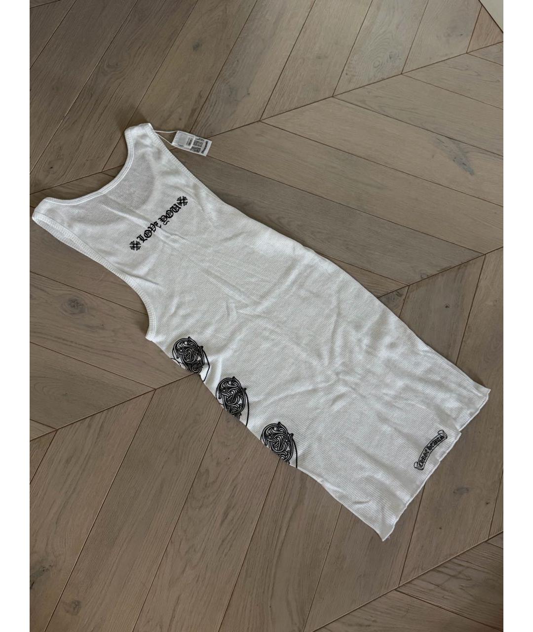 CHROME HEARTS Белая хлопковая майка, фото 2
