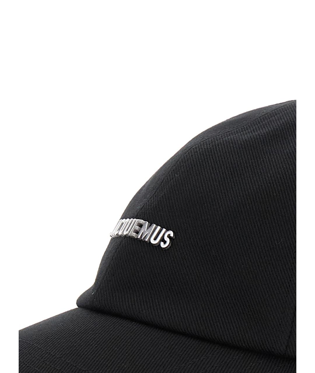 JACQUEMUS Черная хлопковая кепка, фото 3