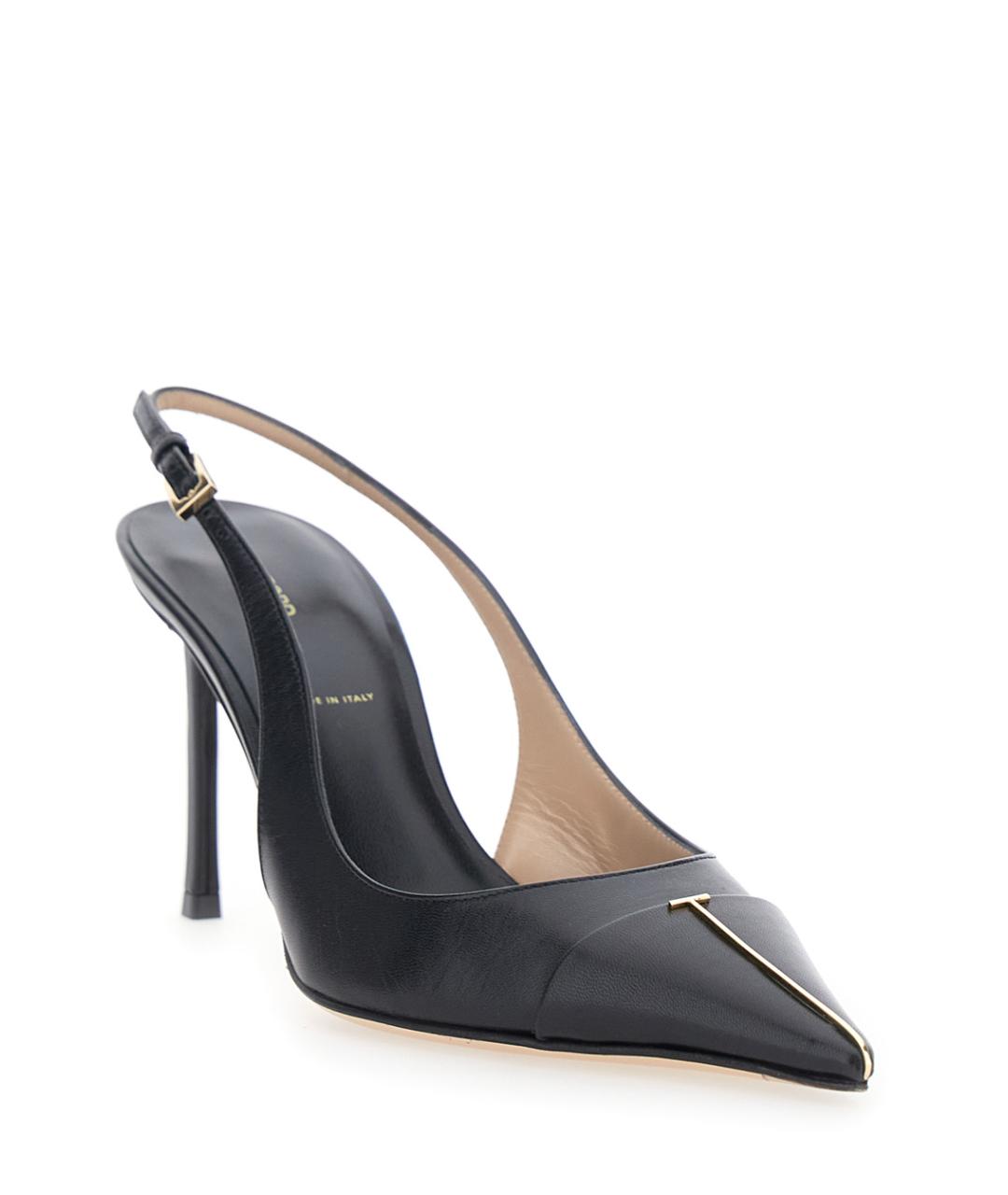 TOM FORD Черные кожаные туфли, фото 2