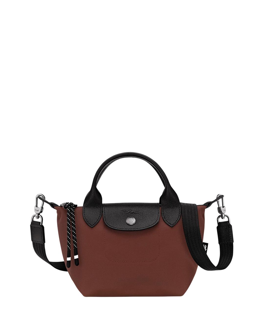 LONGCHAMP Коричневая синтетическая сумка через плечо, фото 1