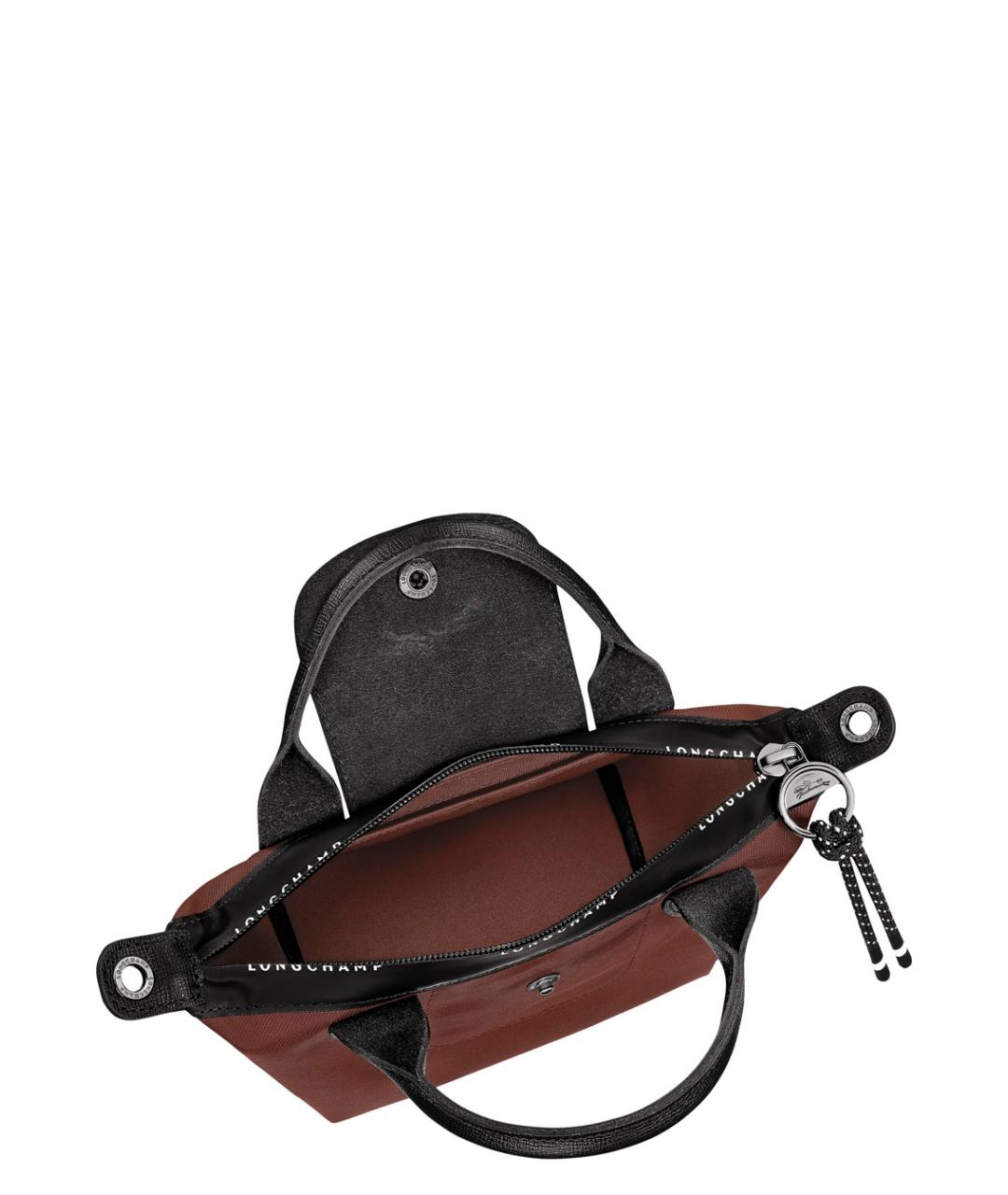 LONGCHAMP Коричневая синтетическая сумка через плечо, фото 4