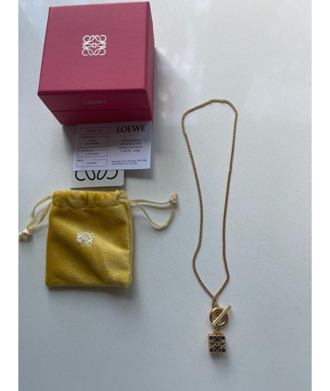 LOEWE Золотая серебряная подвеска, фото 4