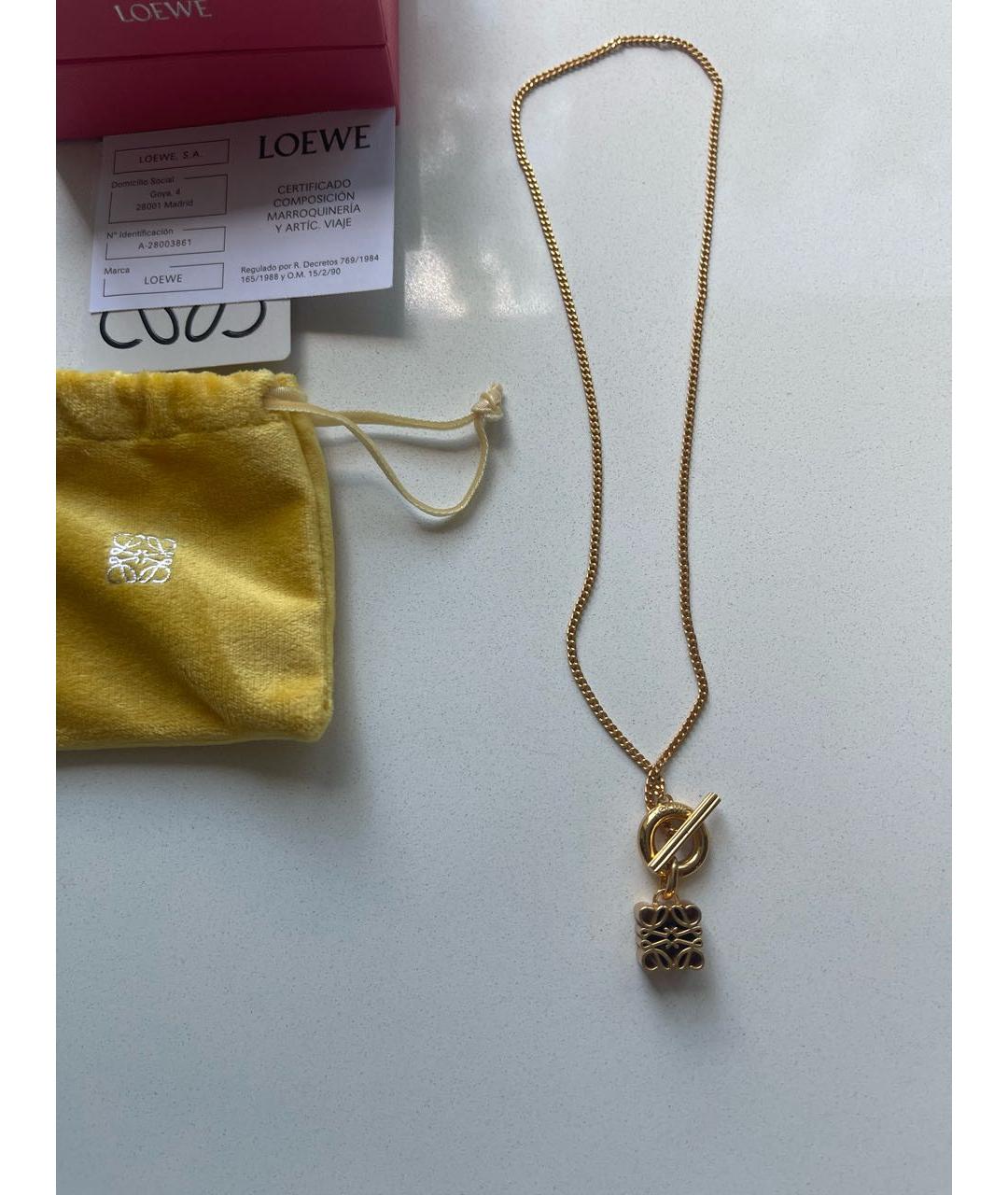 LOEWE Золотая серебряная подвеска, фото 2