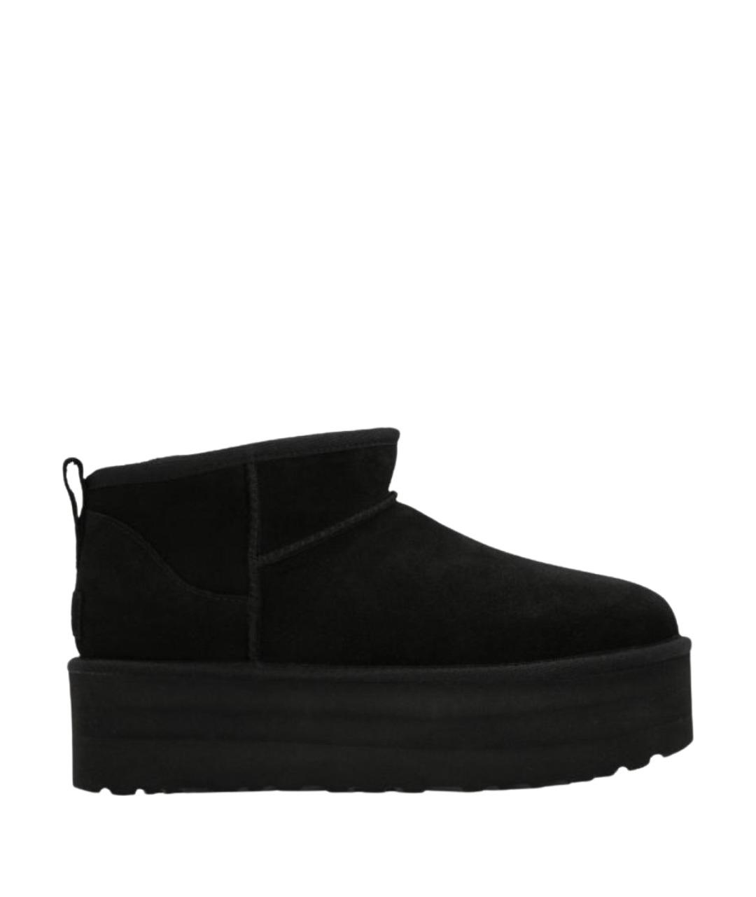 UGG AUSTRALIA Черные кожаные ботинки, фото 1