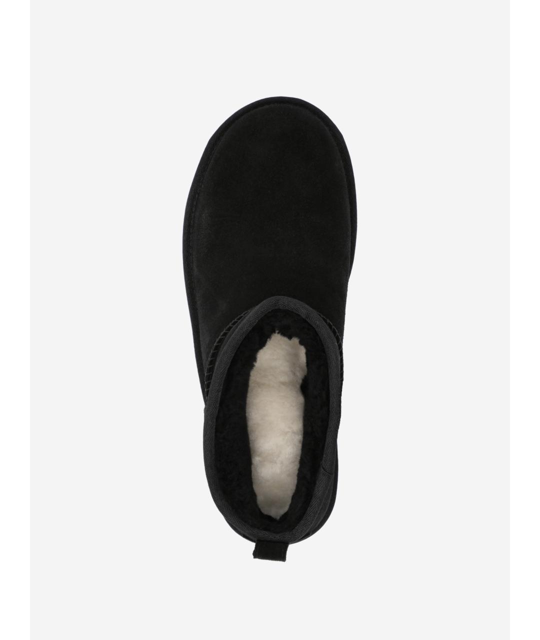 UGG AUSTRALIA Черные кожаные ботинки, фото 3