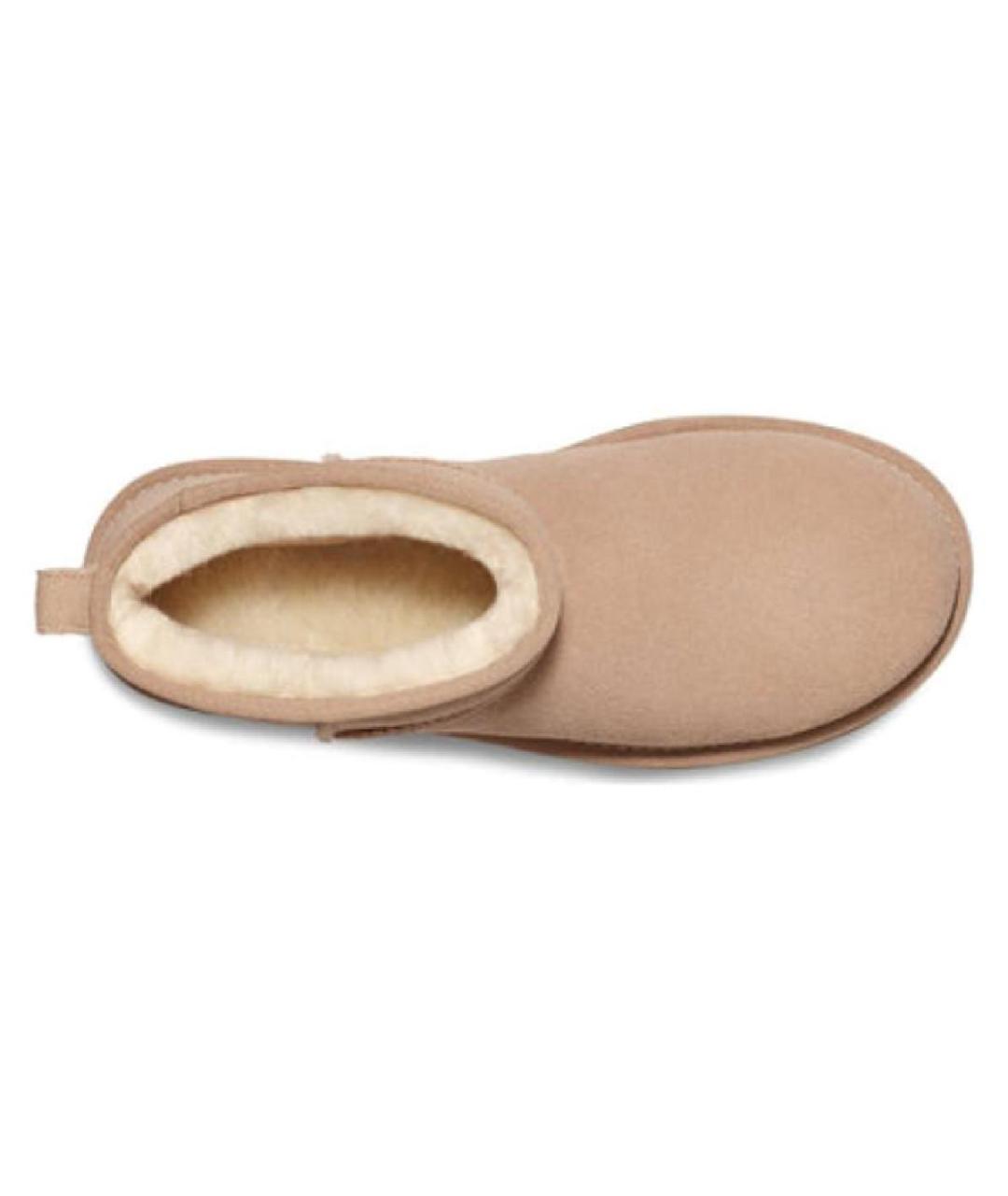 UGG AUSTRALIA Бежевые кожаные ботинки, фото 3