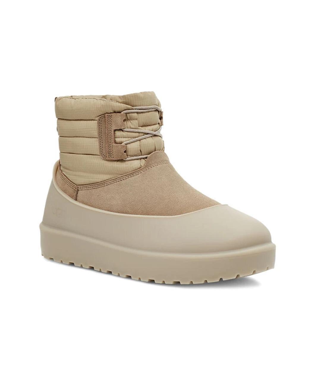UGG AUSTRALIA Зеленые кожаные ботинки, фото 4