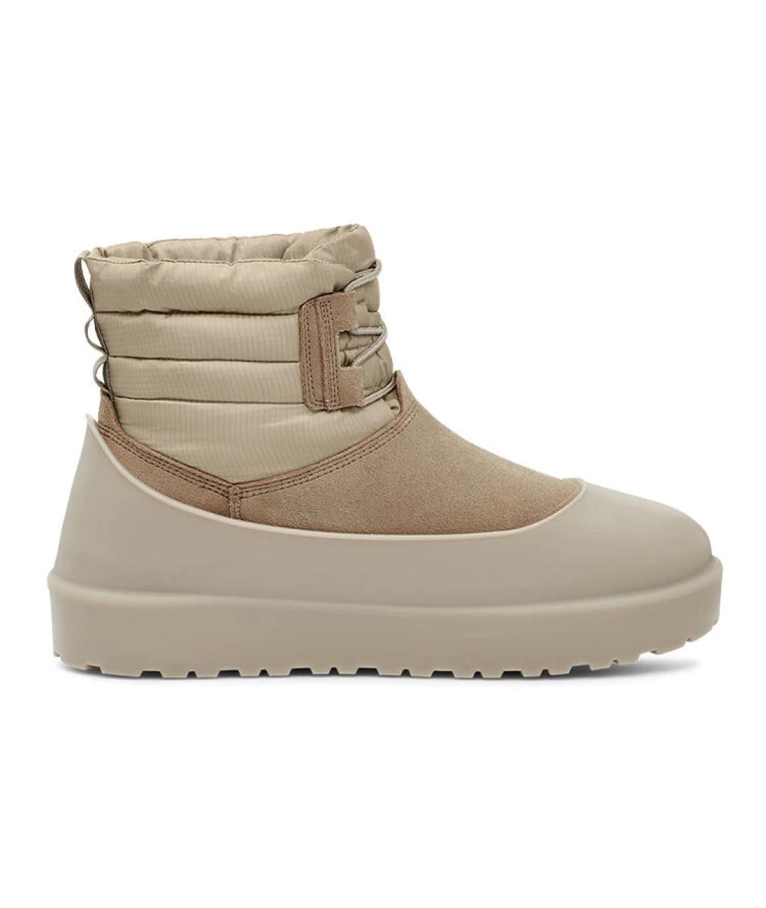 UGG AUSTRALIA Зеленые кожаные ботинки, фото 3