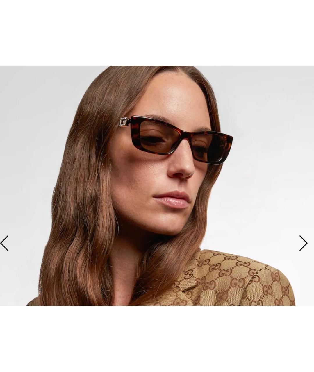 GUCCI Черные пластиковые солнцезащитные очки, фото 7