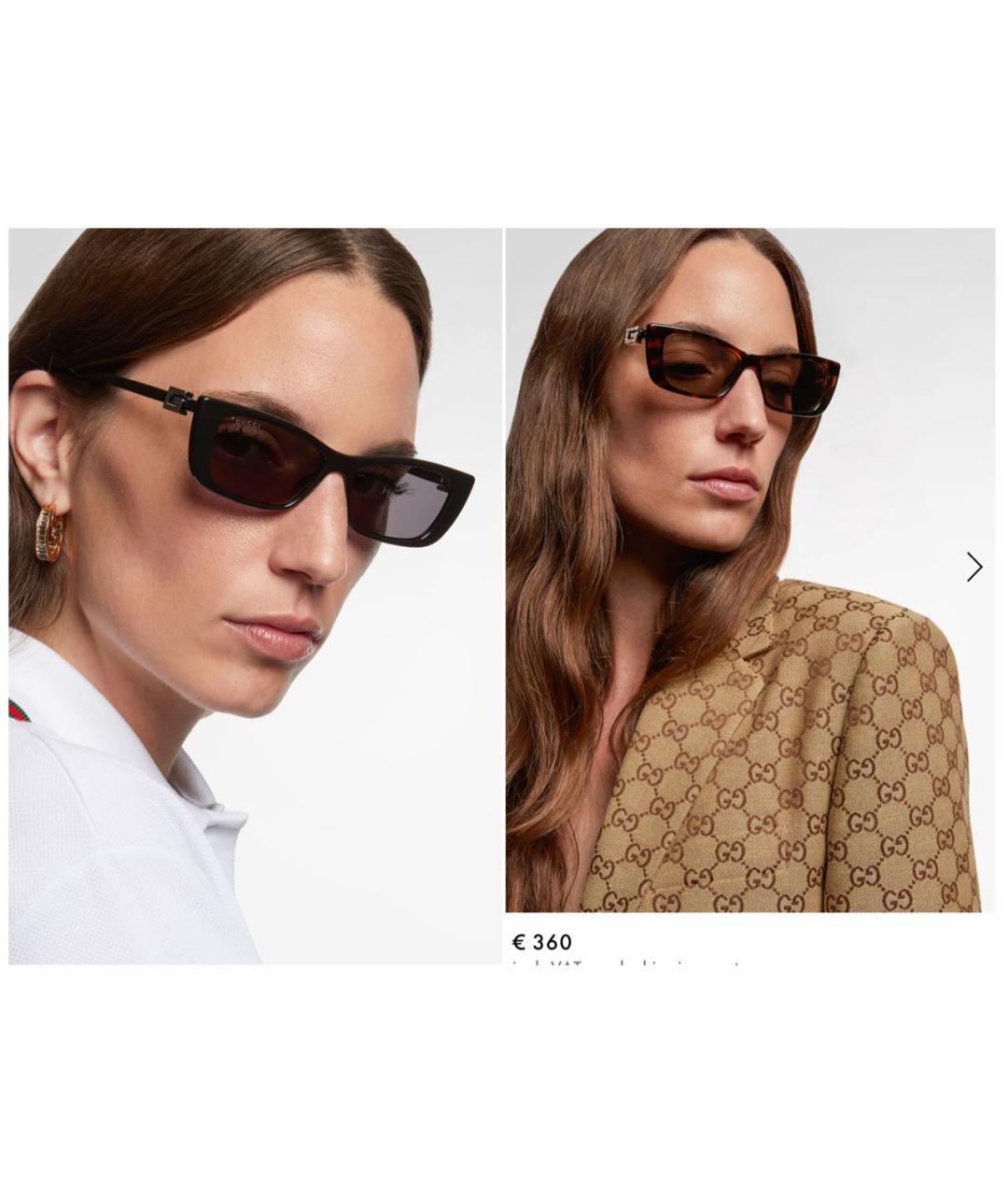 GUCCI Черные пластиковые солнцезащитные очки, фото 6