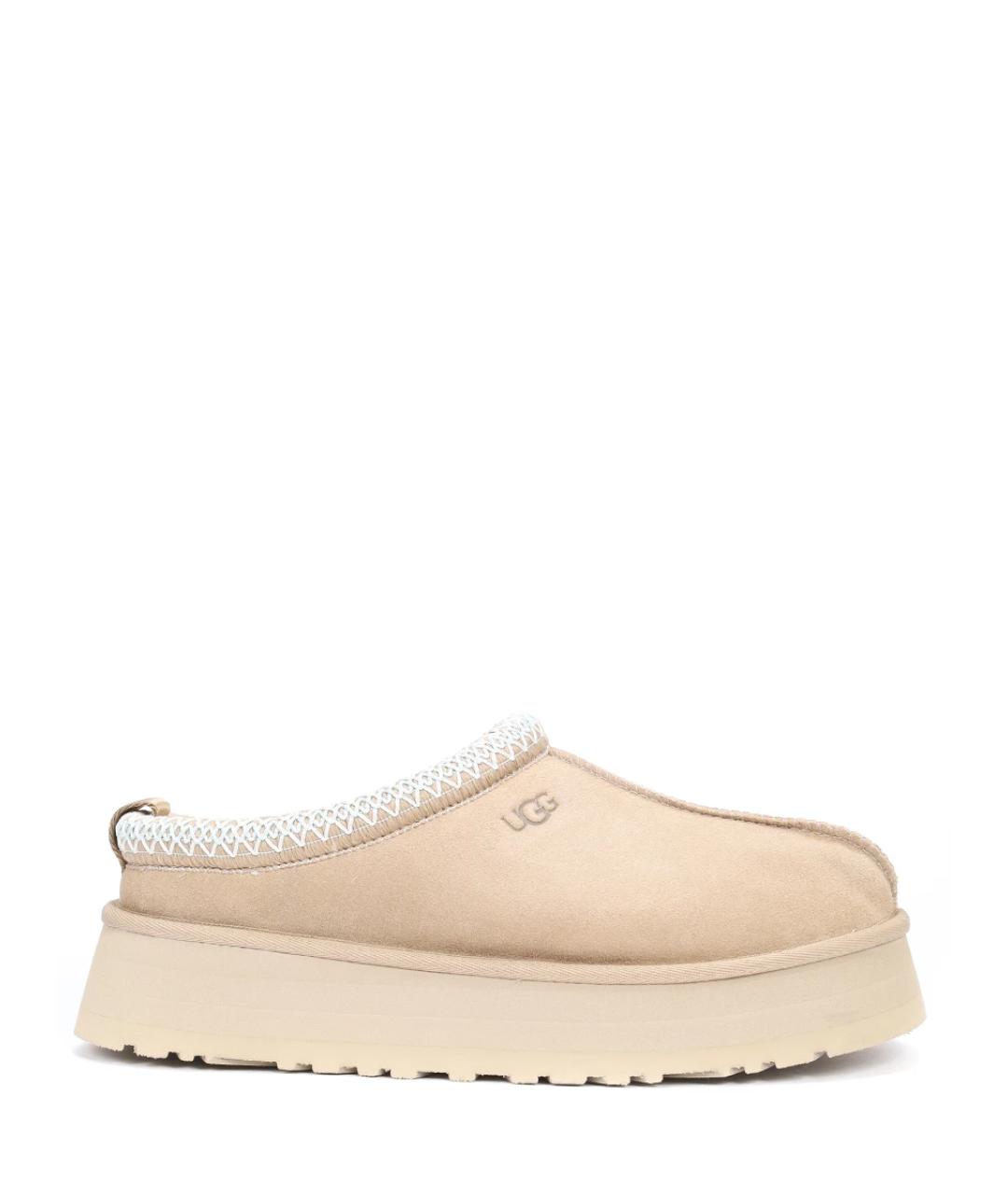 UGG AUSTRALIA Бежевые кожаные ботинки, фото 1