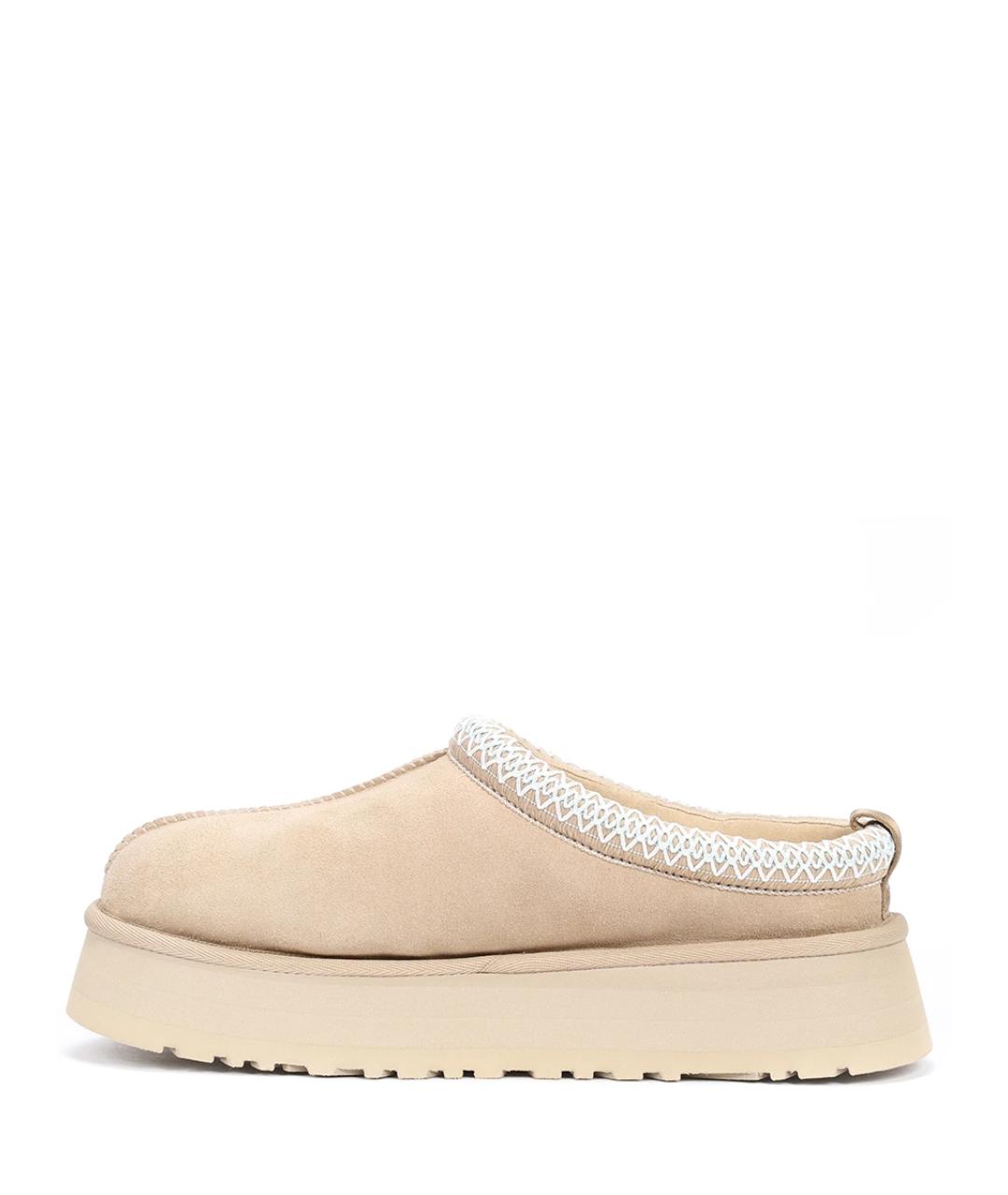 UGG AUSTRALIA Бежевые кожаные ботинки, фото 3