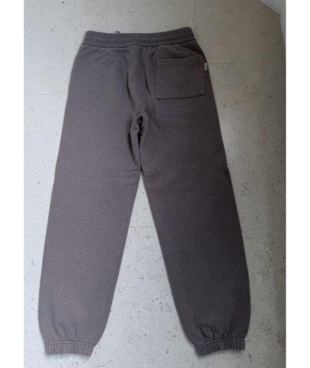 JIL SANDER Бежевые хлопковые спортивные брюки и шорты, фото 2