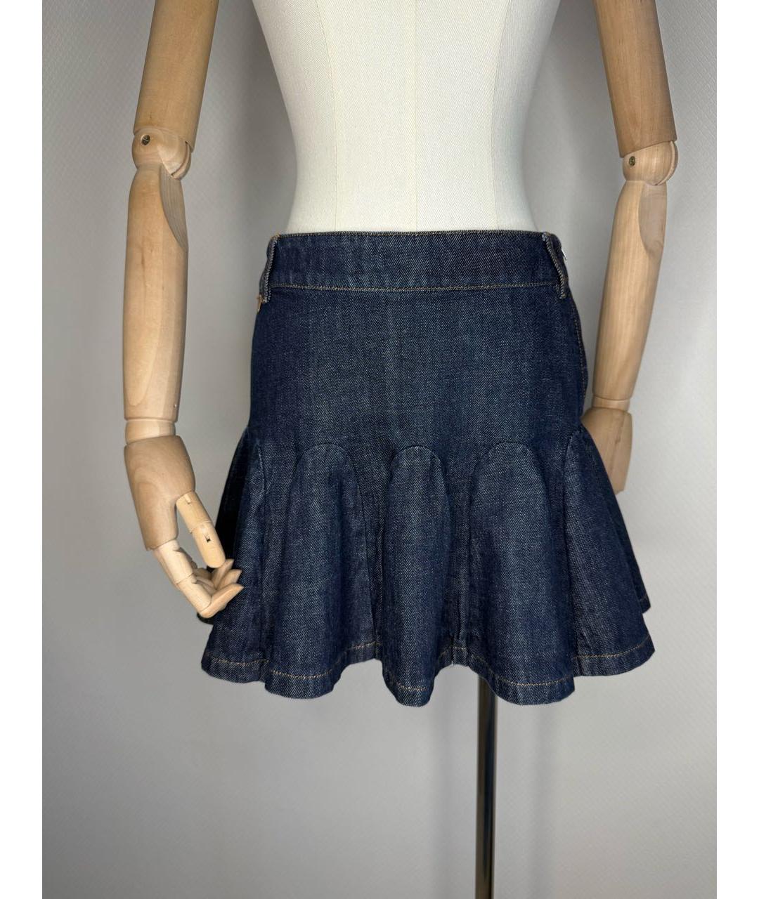 MOSCHINO JEANS Синяя деним юбка мини, фото 9