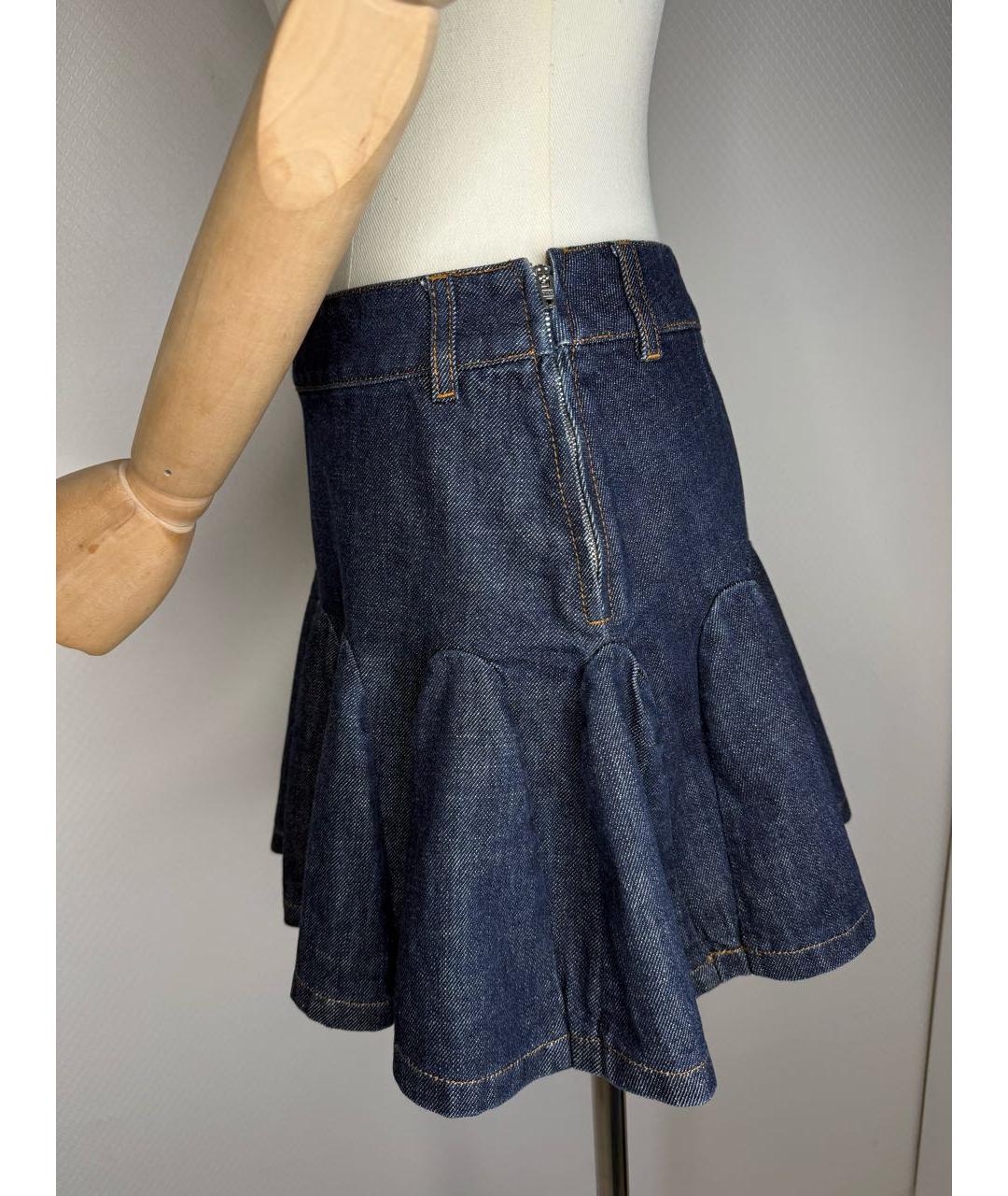 MOSCHINO JEANS Синяя деним юбка мини, фото 7