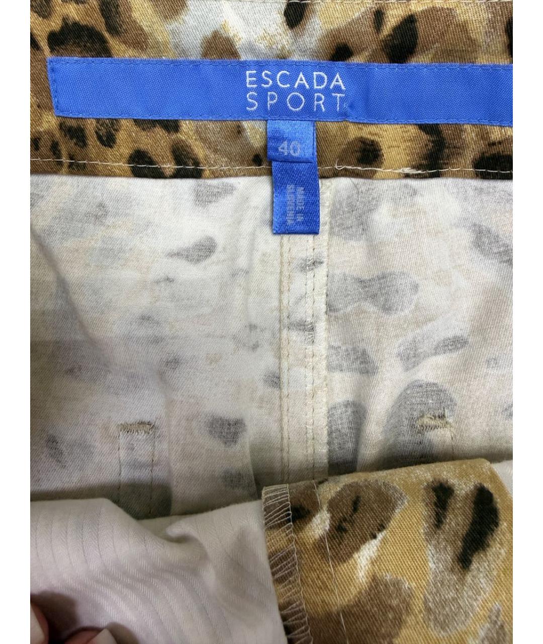 ESCADA Мульти хлопко-эластановые прямые брюки, фото 3