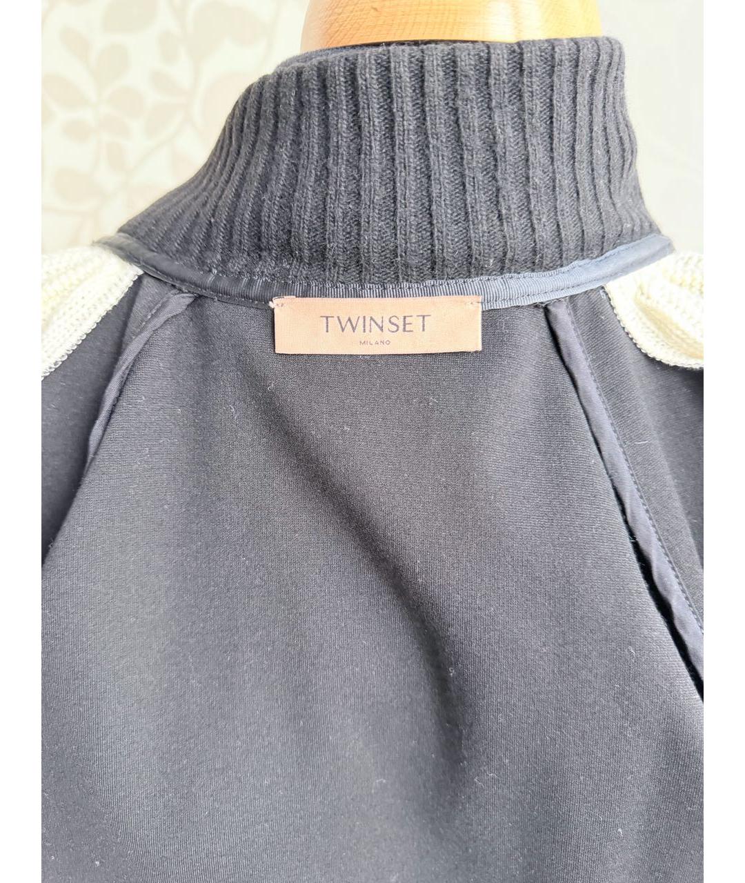 TWIN-SET Черная ацетатная куртка, фото 6