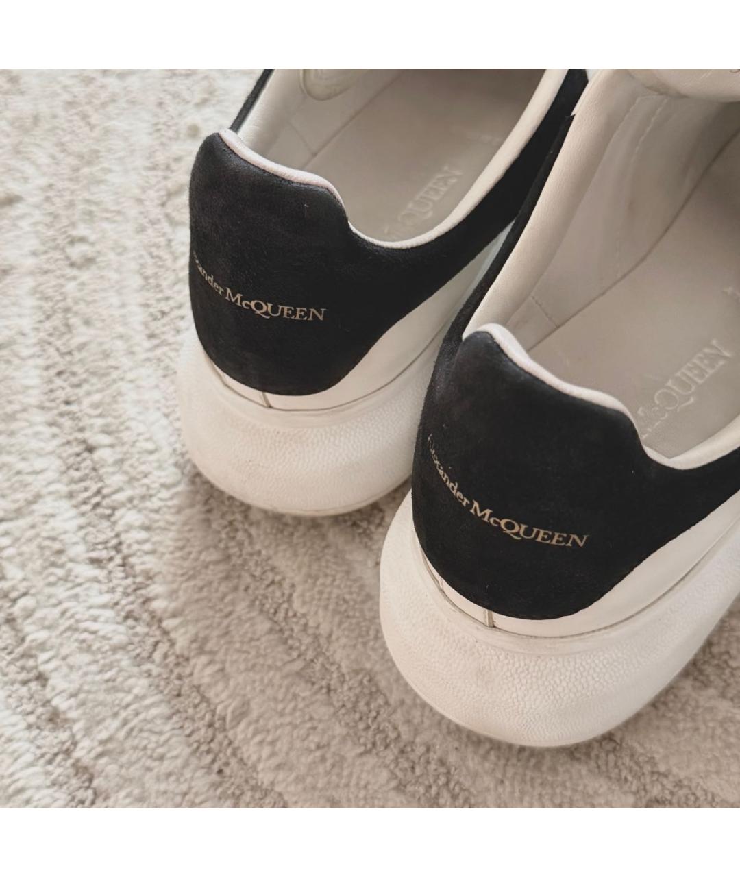 MCQ ALEXANDER MCQUEEN Белые кожаные кеды, фото 6