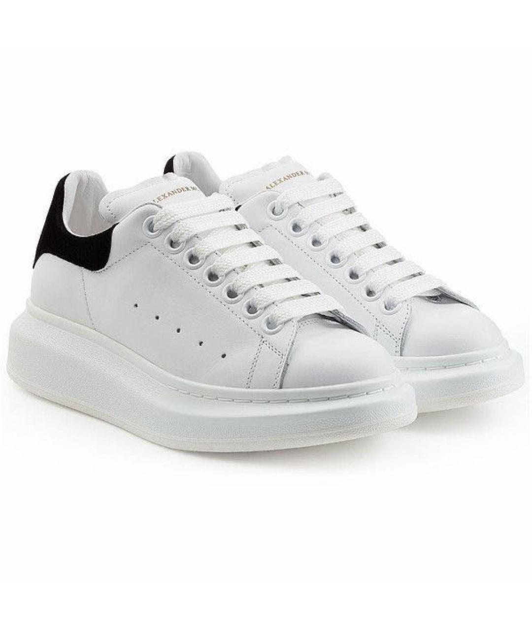MCQ ALEXANDER MCQUEEN Белые кожаные кеды, фото 2