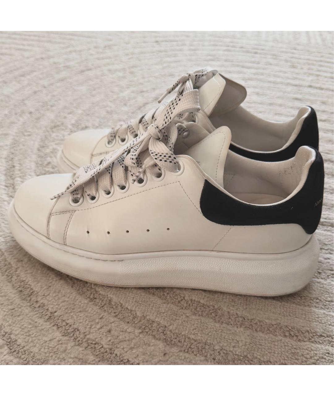 MCQ ALEXANDER MCQUEEN Белые кожаные кеды, фото 7
