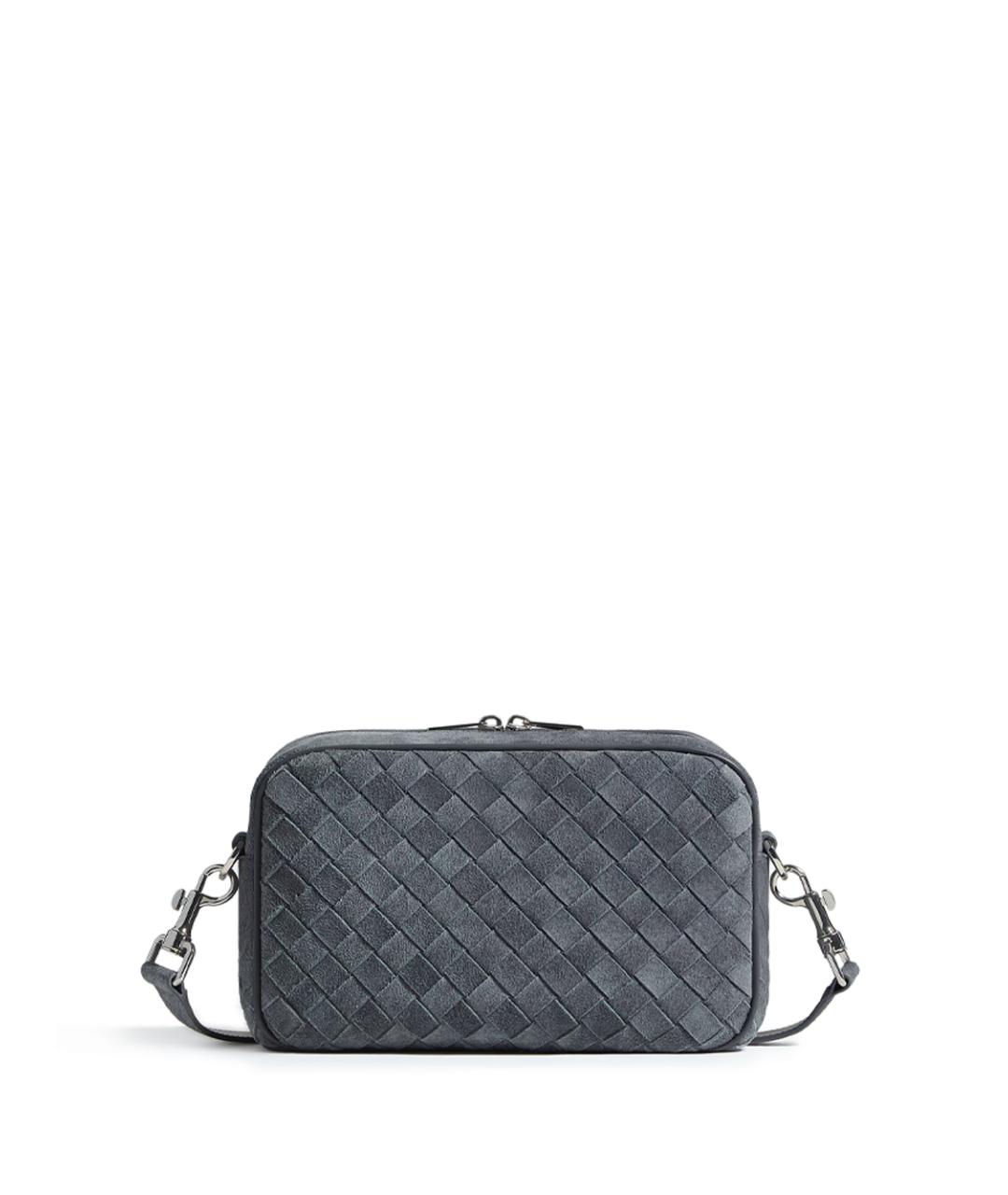 BOTTEGA VENETA Серая замшевая сумка на плечо, фото 1