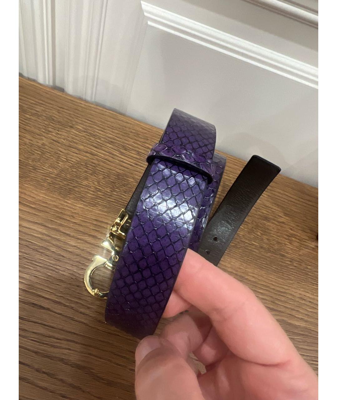 FERRAGAMO Коричневый кожаный ремень, фото 3