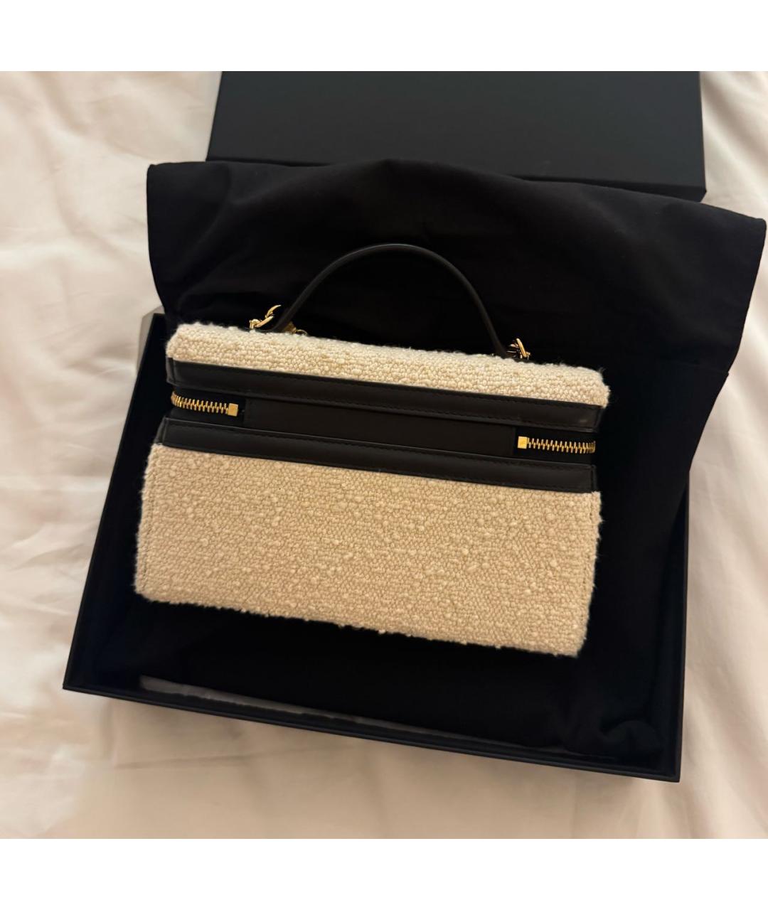 CHANEL Белая сумка через плечо, фото 3