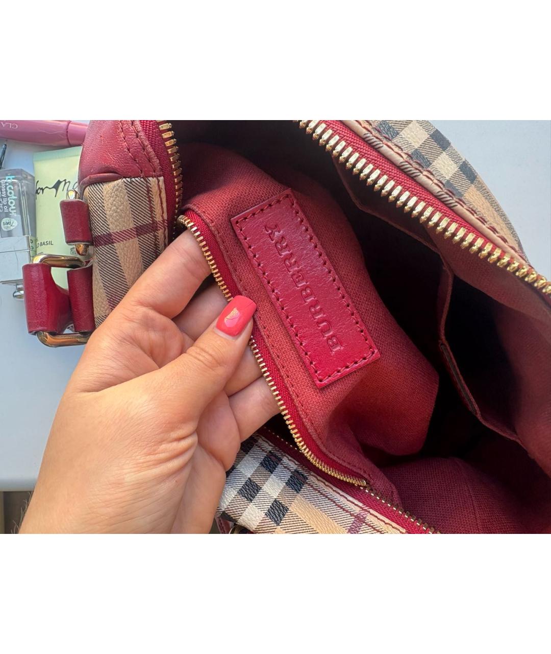 BURBERRY Мульти кожаная сумка с короткими ручками, фото 2