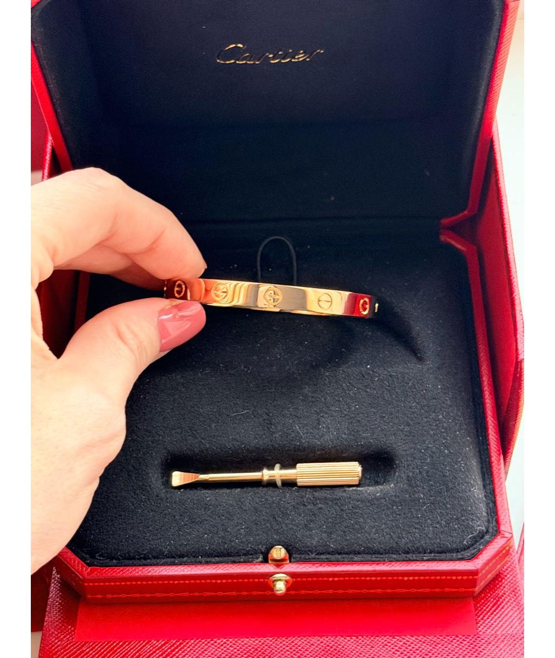 CARTIER Золотой браслет из розового золота, фото 5