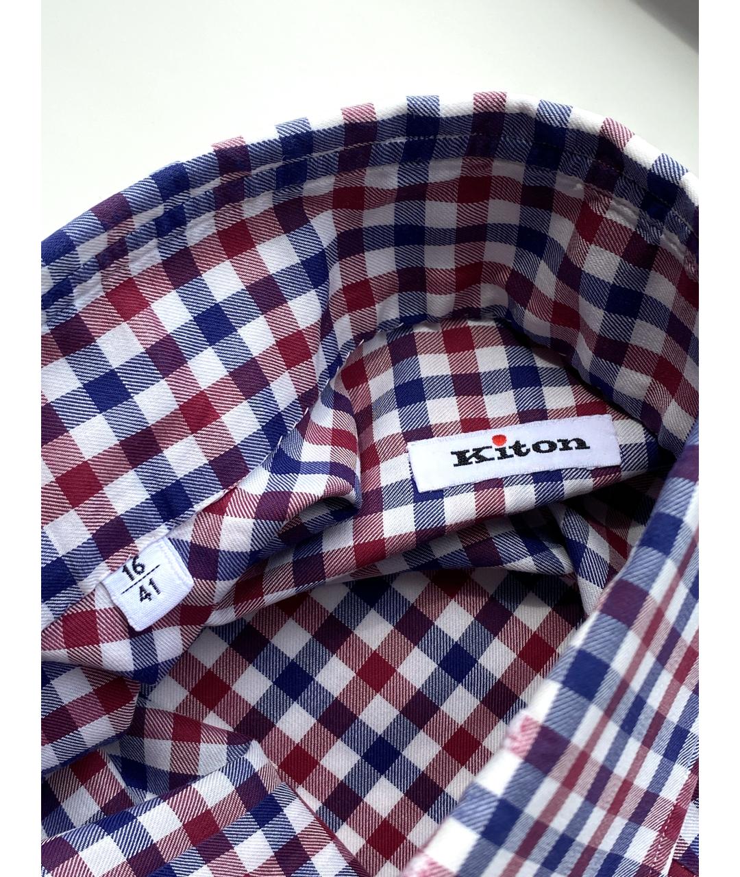 KITON Мульти хлопковая кэжуал рубашка, фото 6
