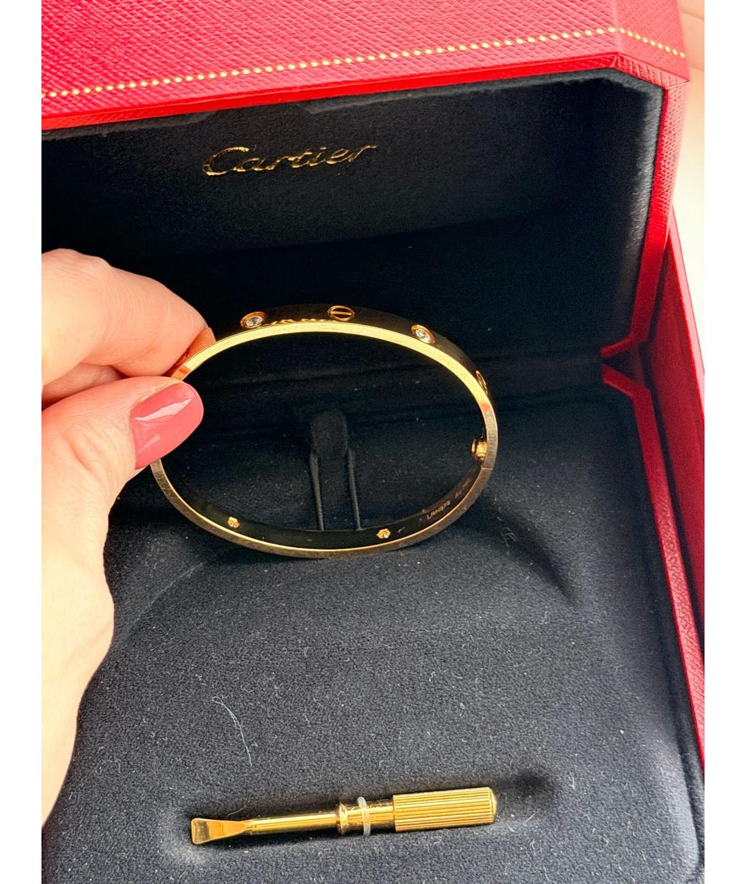 CARTIER Золотой браслет из желтого золота, фото 4