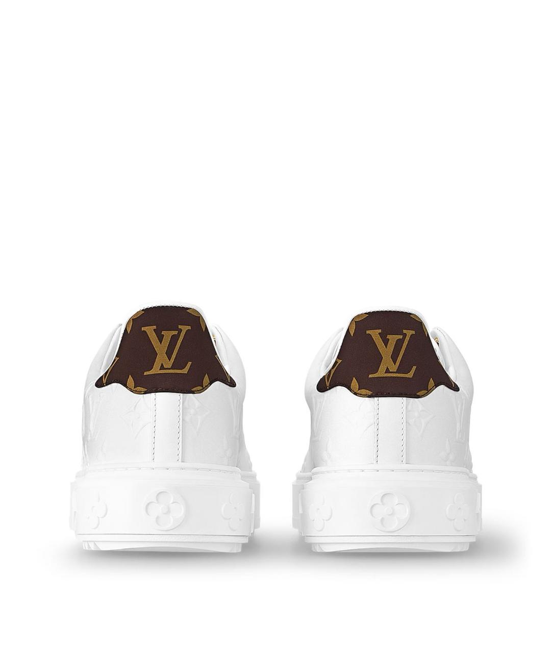 LOUIS VUITTON Белые кожаные кроссовки, фото 3