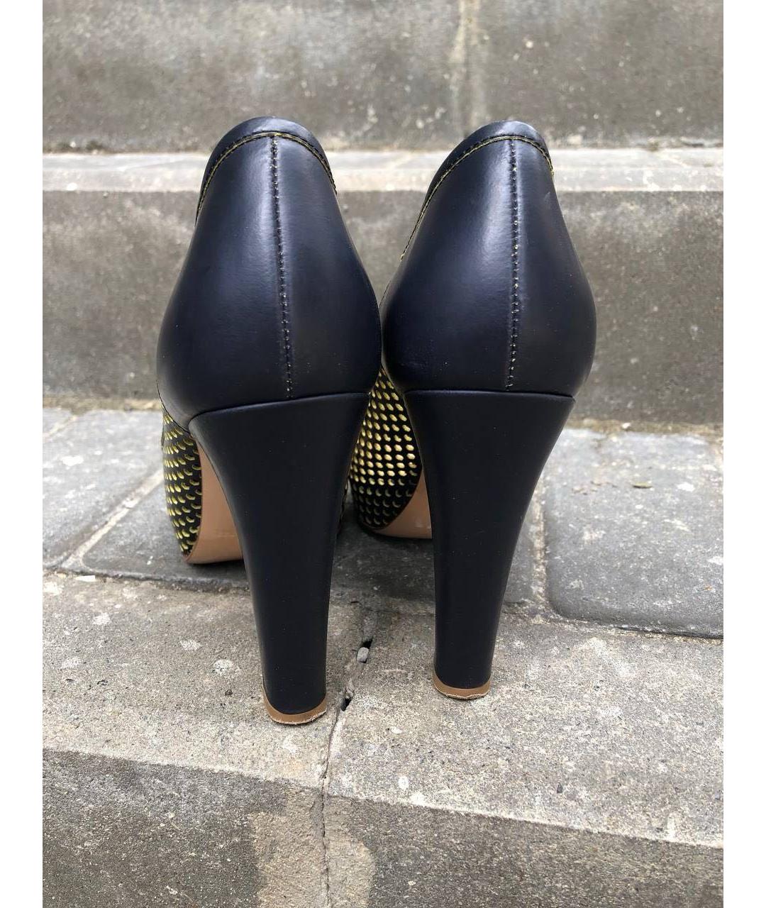 POLLINI Черные кожаные туфли, фото 6