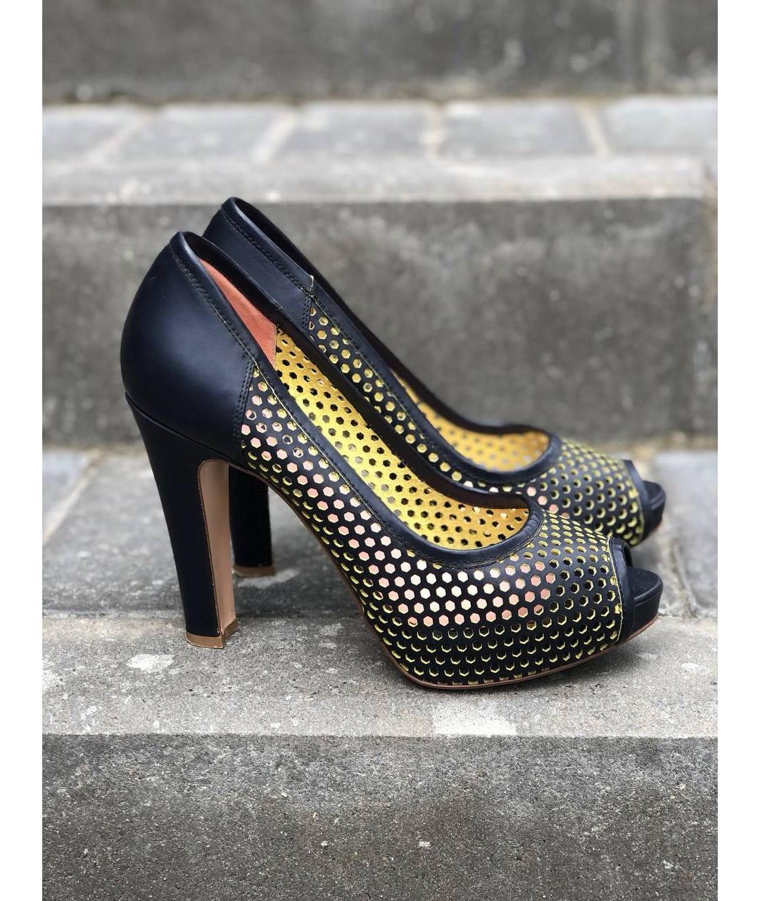 POLLINI Черные кожаные туфли, фото 9