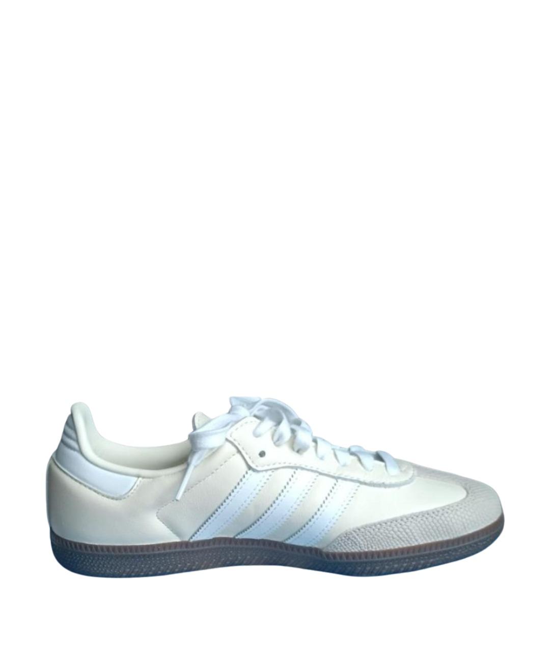 ADIDAS Бежевые кожаные кеды, фото 1