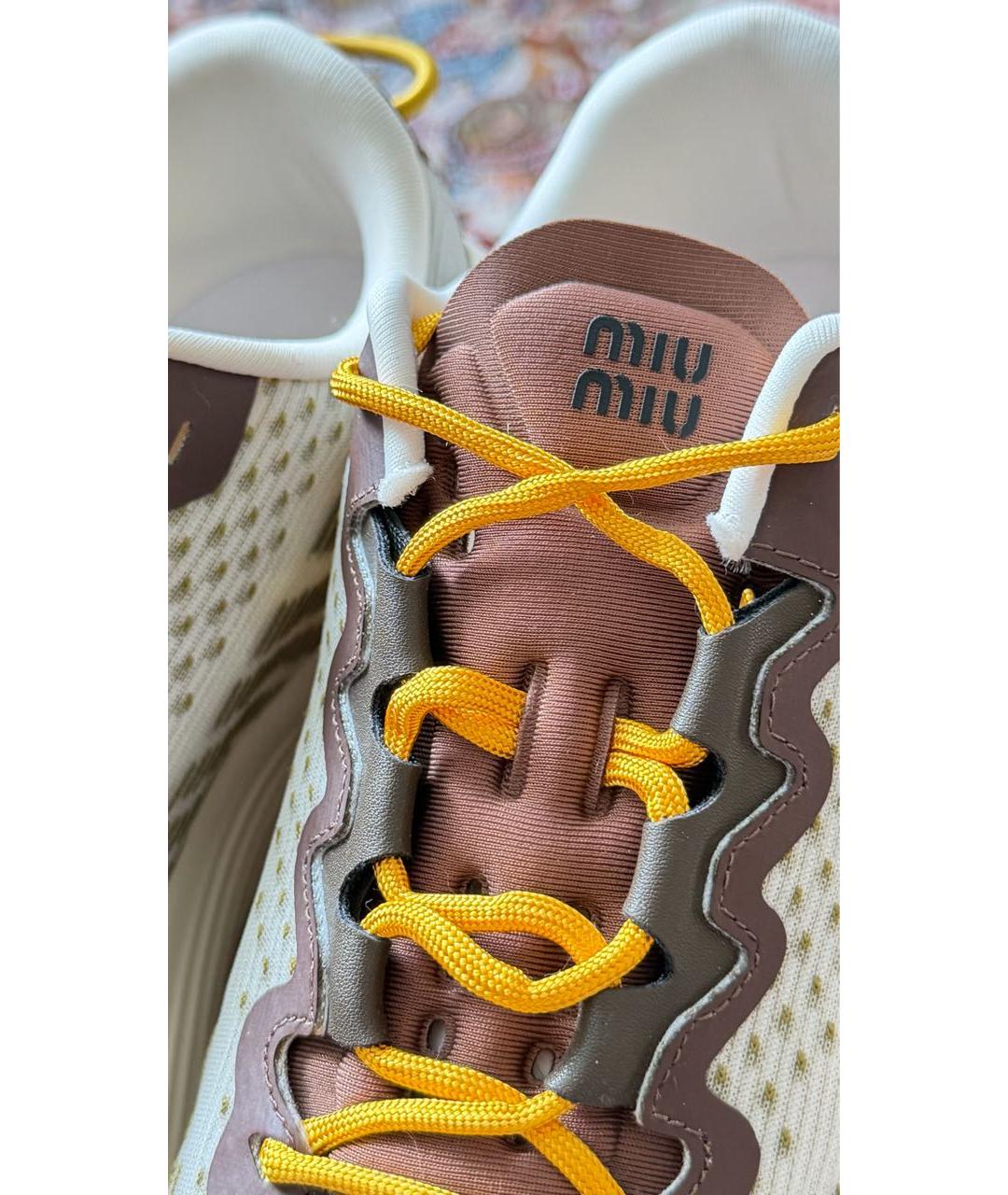 MIU MIU Мульти текстильные кроссовки, фото 8