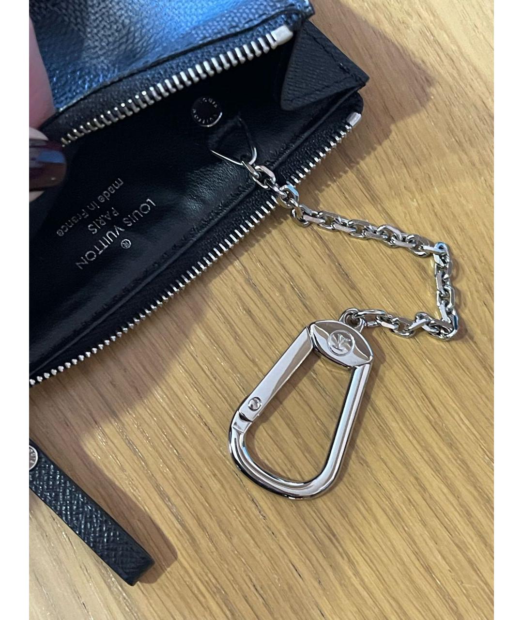 LOUIS VUITTON Черная ключница, фото 3