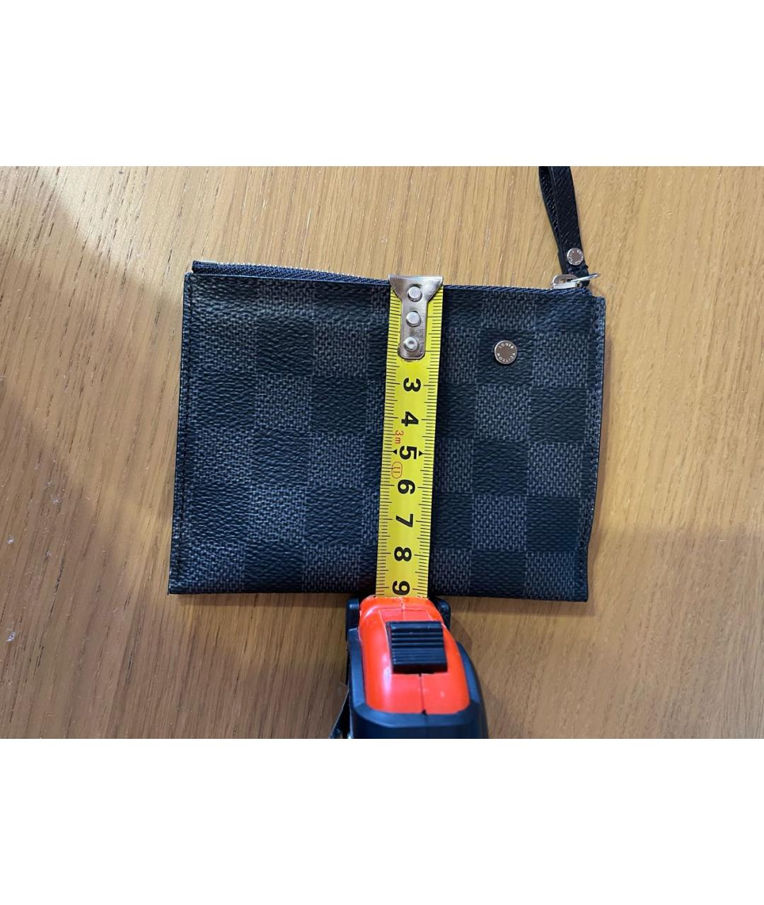LOUIS VUITTON Черная ключница, фото 6