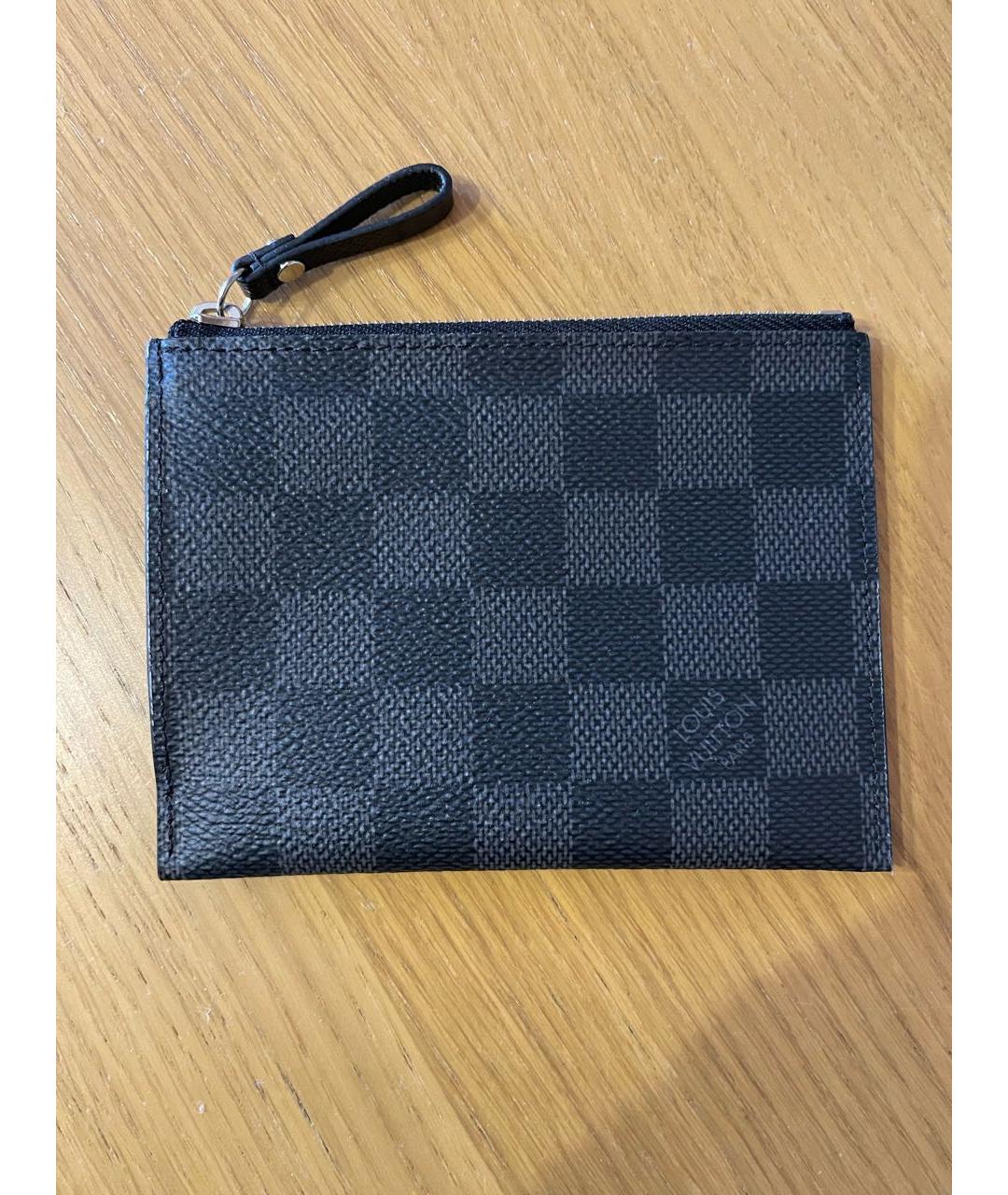 LOUIS VUITTON Черная ключница, фото 8