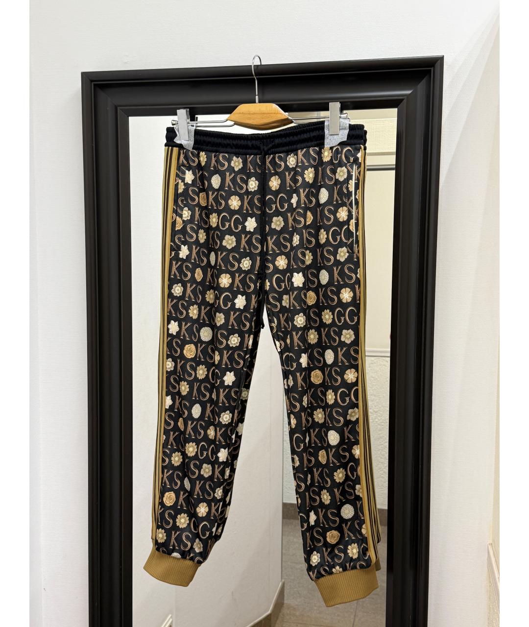 GUCCI Мульти полиэстеровые повседневные брюки, фото 2