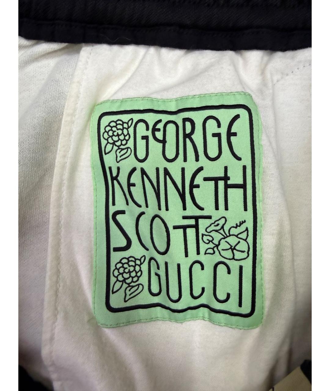 GUCCI Мульти полиэстеровые повседневные брюки, фото 8