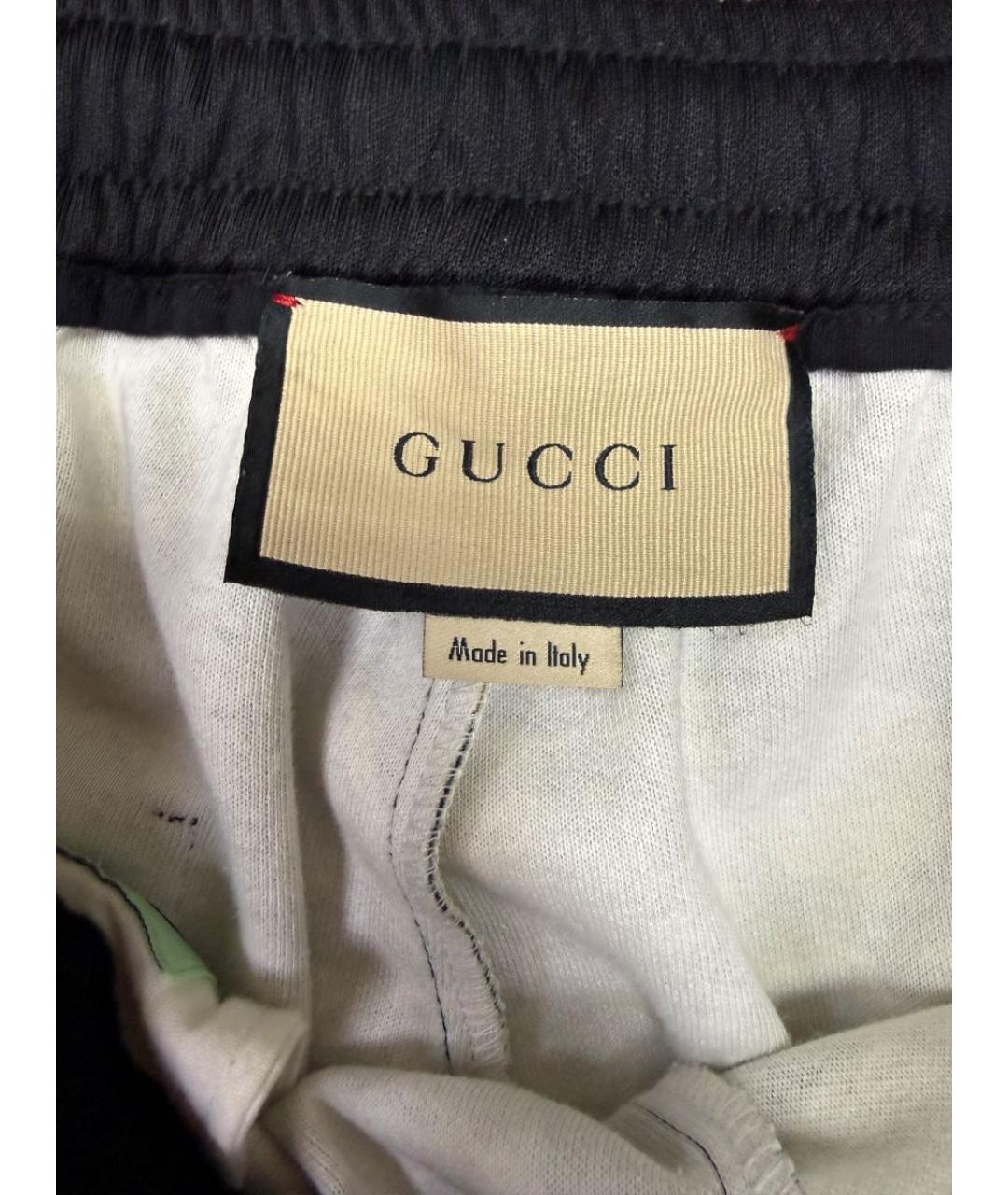 GUCCI Мульти полиэстеровые повседневные брюки, фото 4