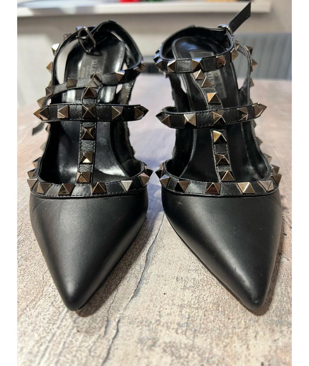VALENTINO Черные кожаные туфли, фото 7