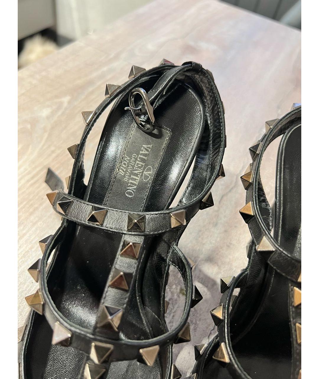 VALENTINO Черные кожаные туфли, фото 5