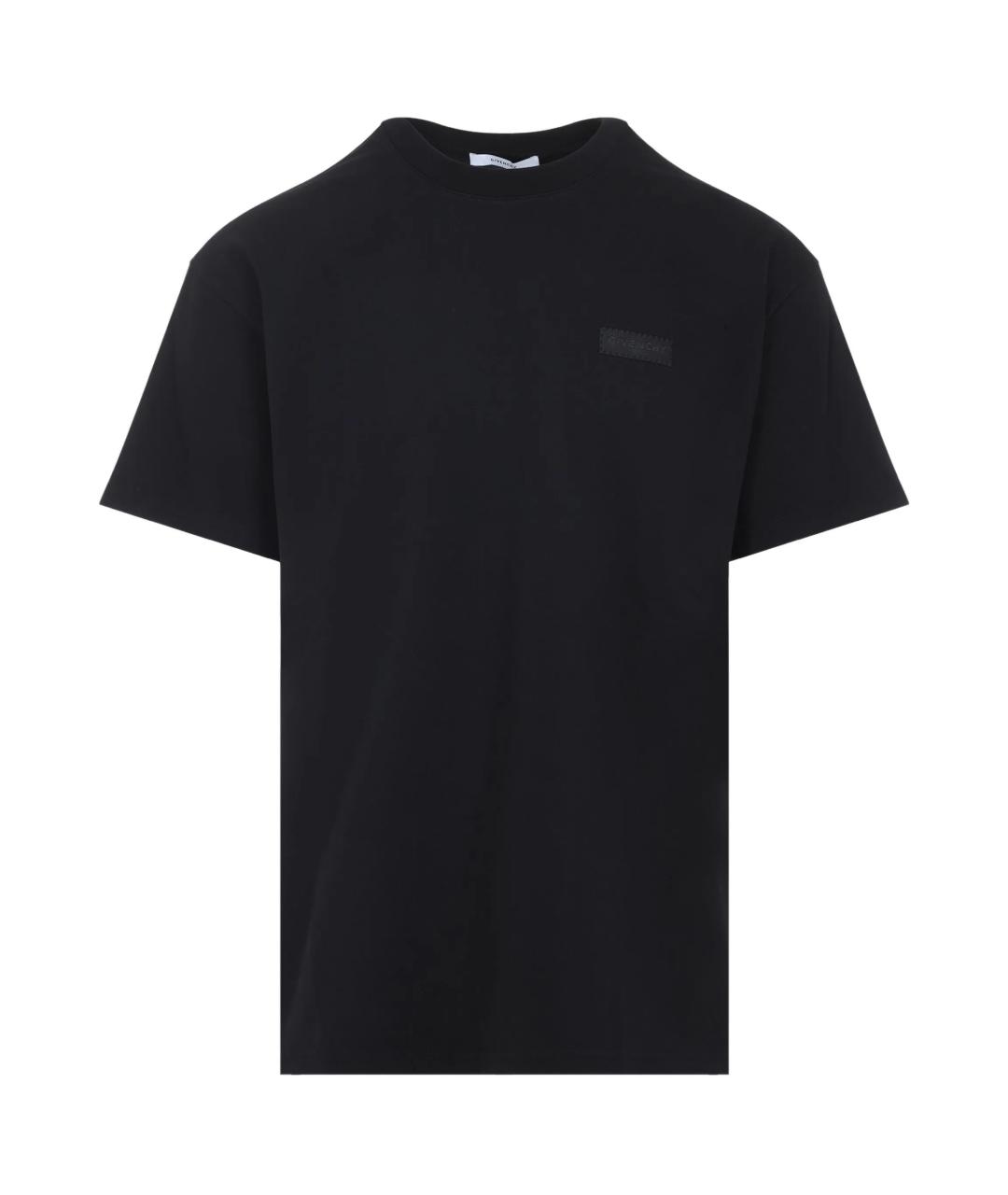 GIVENCHY Черная хлопковая футболка, фото 1