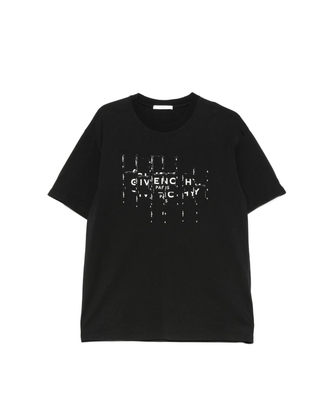 GIVENCHY Черная хлопковая футболка, фото 1
