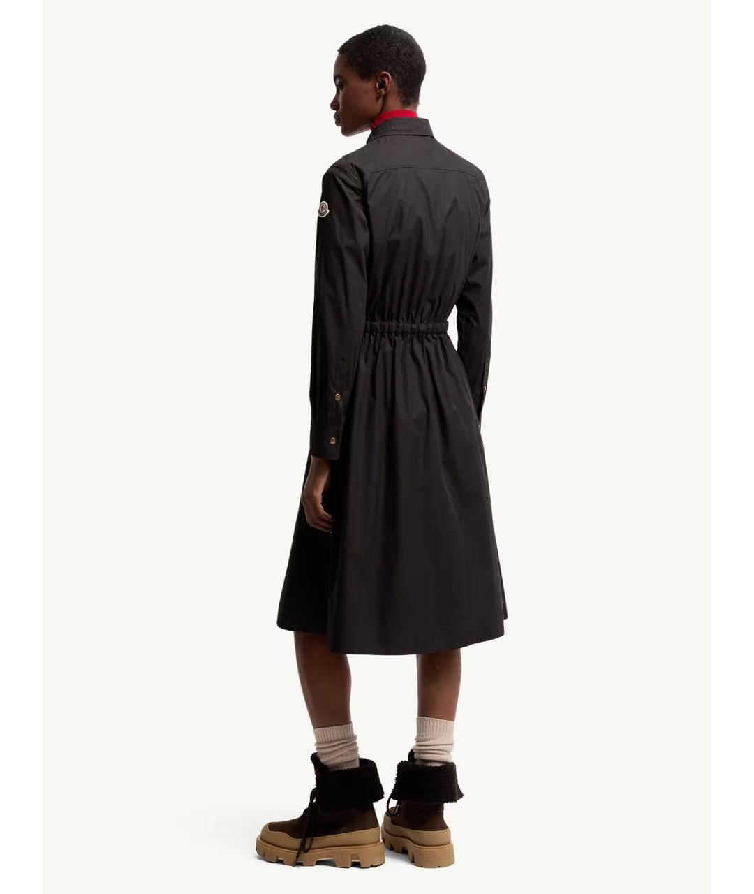 MONCLER Черное повседневное платье, фото 4