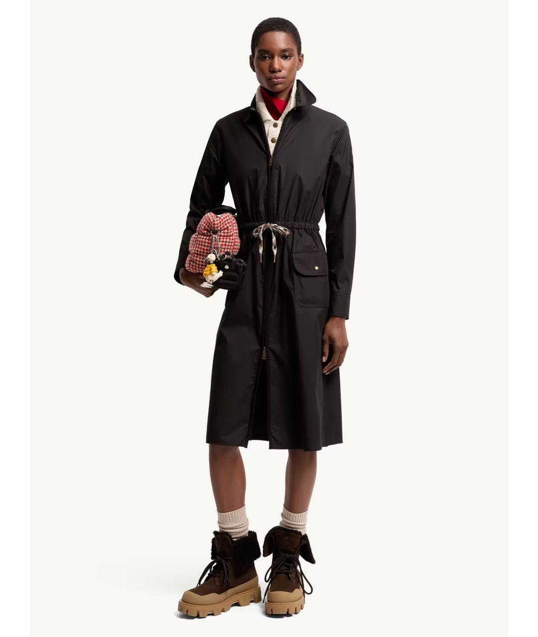 MONCLER Черное повседневное платье, фото 6
